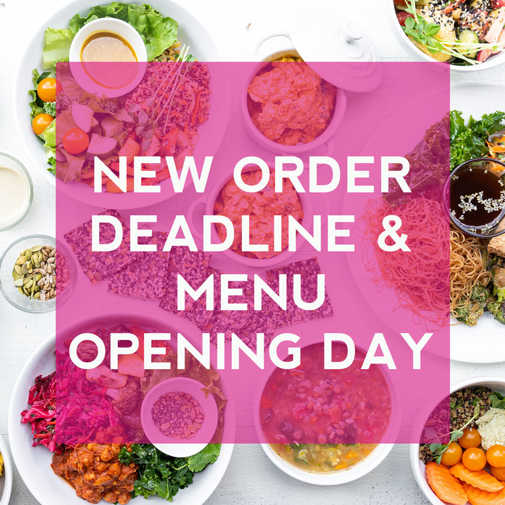 Shifting Our Menu Cycle A Bit - Now, Order By WEDNESDAY At Noon