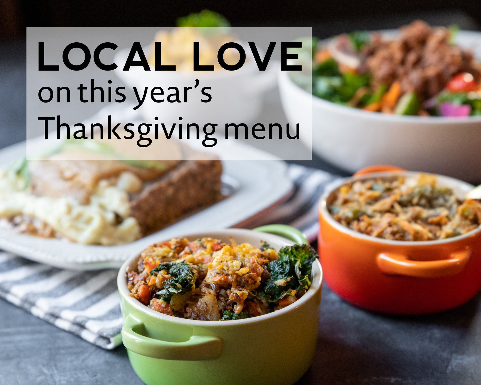 A list of local farms and artisans involved in this year's Thanksgiving menu!