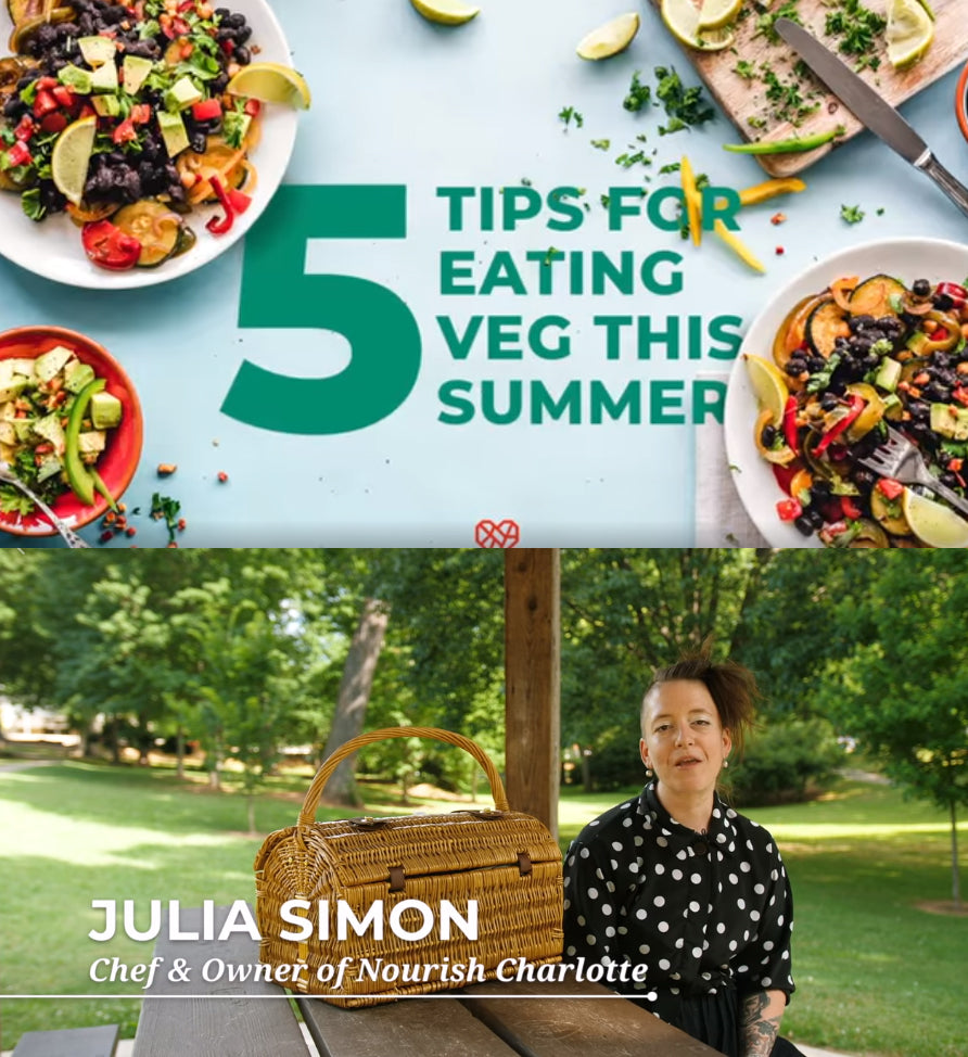 5 tips for healthy vegan eating this summer from Chef Julia and The Humane League!
